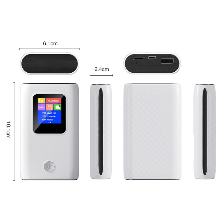 Roteador WIFI 4G LTE Portátil 6000mAh Power Bank Hotspot Sem Fios 150Mbps Modem Móvel de Bolso, MF905C Ásia, MF905C UE