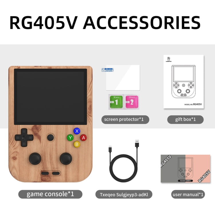 Consola de Jogos Portátil ANBERNIC RG405V 4+256G 10000 Jogos Ecrã IPS 4 Polegadas Sistema Android 12 T618 64-Bit, 4+256G