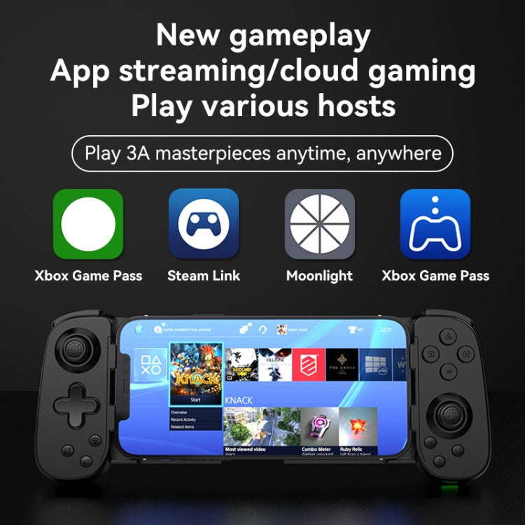 Comando Retrátil Bluetooth D6 Gamepad com Seis Eixos e Sensor de Movimento Para Android/iPhone/Switch, D6 Preto, D6 Branco e Preto, D6 Branco e Vermelho