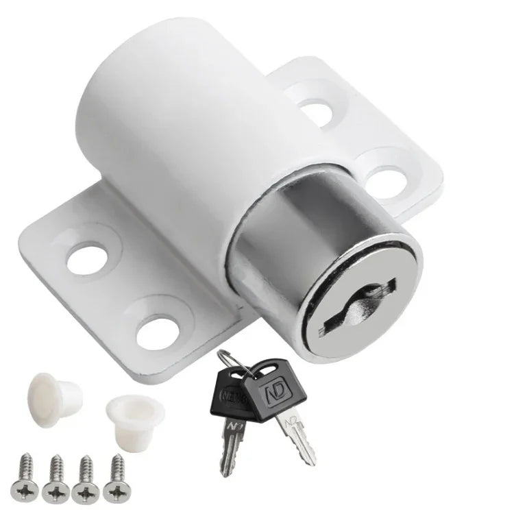 Tranca Limitadora para Porta e Janela, Retentor para Porta Deslizante, Tranca de Segurança para Crianças, Branco Sem Parafuso, Prateado Sem Parafuso, Preto Sem Parafuso, Branco Com Parafuso, Prateado Com Parafuso, Preto Com Parafuso