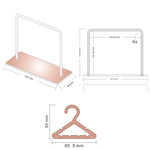 Acrylic Coat Hanger Style Earring Storage Display Stand Holder