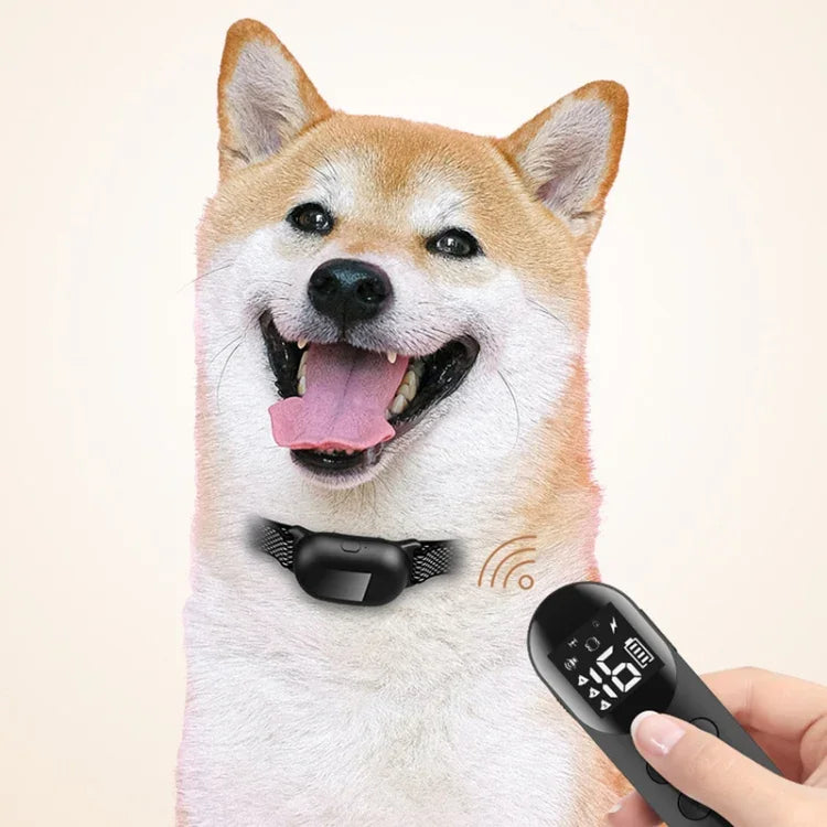 Colar de Choque Inteligente Impermeável para Animais Dispositivo de Treino para Cães com Controlo Remoto, Para-Um-Cão, Para-Dois-Cães