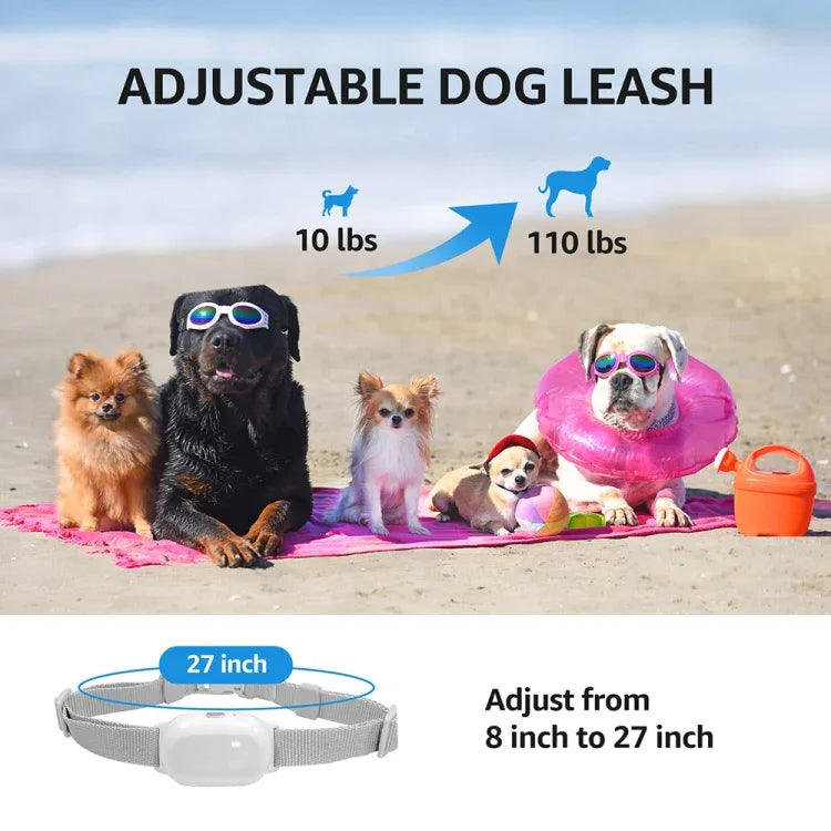 Colar de Choque Inteligente Impermeável para Animais Dispositivo de Treino para Cães com Controlo Remoto, Para-Um-Cão, Para-Dois-Cães