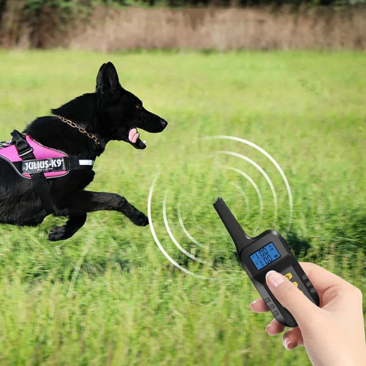 Colar Inteligente para Treino com Choque Elétrico Impermeável Dispositivo de Treino para Cães, Recetor + Controlo Remoto Amarelo, Apenas Recetor