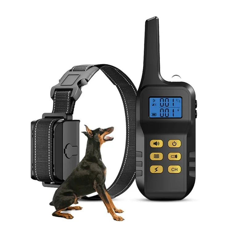 Colar Inteligente para Treino com Choque Elétrico Impermeável Dispositivo de Treino para Cães, Recetor + Controlo Remoto Amarelo, Apenas Recetor