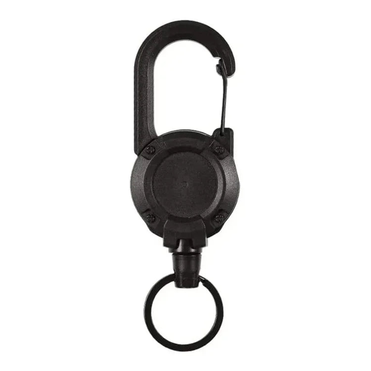 Mochila de Escalada Flexível Fivela Retrátil com Carretel para Cartões, Chaveiro Desportivo, Flexível