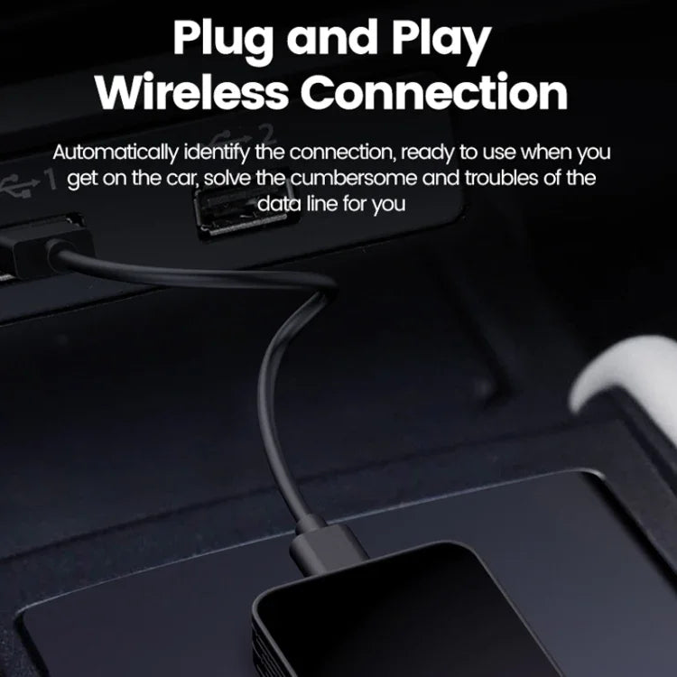 Caixa Carplay com Fios para Sem Fios Android Auto para Interconexão de Carro