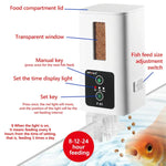 XINMA F-01 Dispositivo Automático de Alimentação para Aquário 400ml Alimentador Inteligente com Temporizador de Alta Capacidade