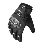 Luvas de Fibra de Carbono Respirável Antiderrapantes para Motociclista SOMAN, M, L, XL, XXL