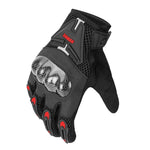 Luvas de Fibra de Carbono Respirável Antiderrapantes para Motociclista SOMAN, M, L, XL, XXL