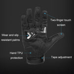 Luvas de Fibra de Carbono Respirável Antiderrapantes para Motociclista SOMAN, M, L, XL, XXL