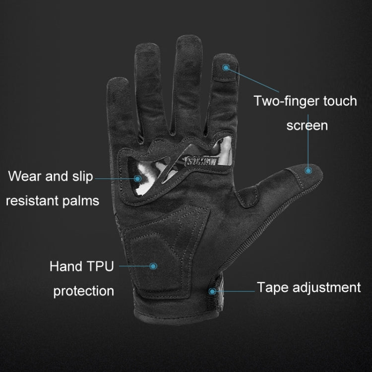Luvas de Fibra de Carbono Respirável Antiderrapantes para Motociclista SOMAN, M, L, XL, XXL