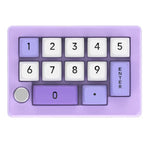 MKESPN Teclado Mecânico com 13 Teclas RGB, Programação Macro Multifuncional com Botão Giratório, Com Fios