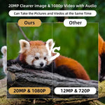 Câmara de Caça com Visão Noturna 20MP 1080P para Observação da Vida Selvagem, MiNi301