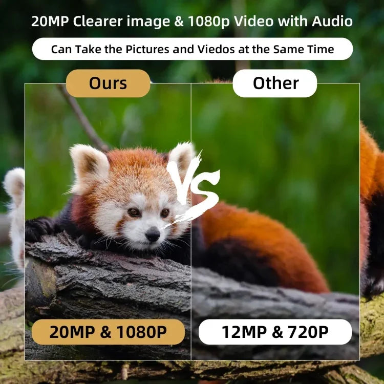 Câmara de Caça com Visão Noturna 20MP 1080P para Observação da Vida Selvagem, MiNi301