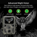 Câmara de Caça com Visão Noturna 20MP 1080P para Observação da Vida Selvagem, MiNi301