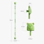 Corrente de Chupeta de Silicone com Urso, Mordedor para Criança, Corda Anticaída, Clipe para Chupeta