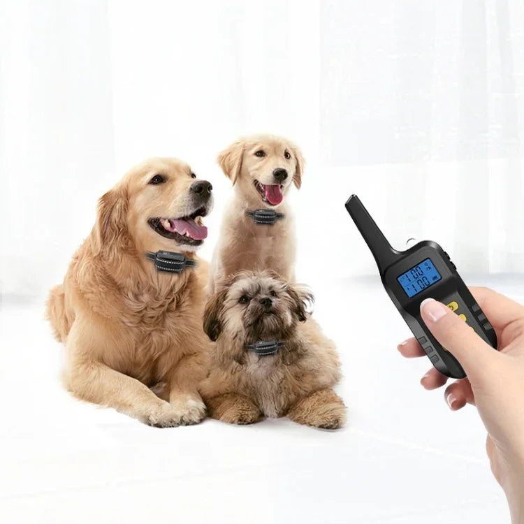 Dispositivo de Treino para Cães Colar Eletrónico Automático para Parar Latidos, Para-Um-Cão, Para-Dois-Cães, Para-Três-Cães