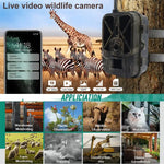 Câmara de Percurso ao Ar Livre 4K 4G com Controlo Remoto por Telemóvel para Visualizar Fotos/Vídeos a Qualquer Momento, HC-940Pro-Li