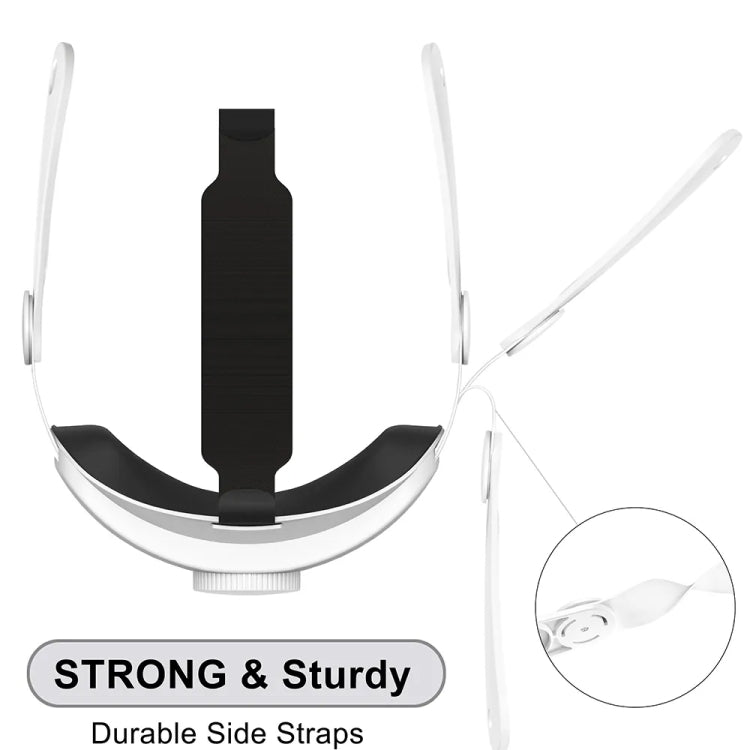 Para Meta Quest 3 VR Correia Ajustável para Headset Elite, Headset Elite Branco, Headset Elite Preto