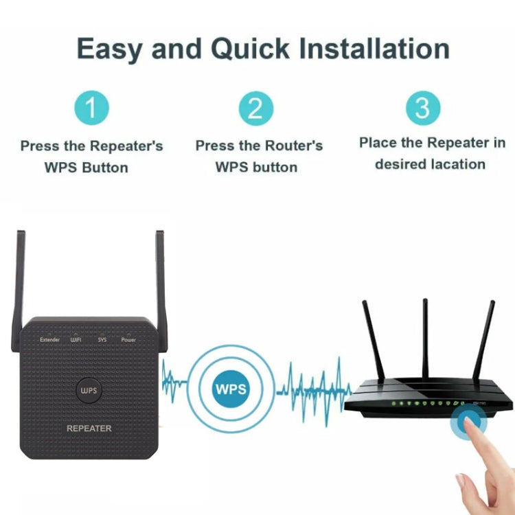 Repetidor Wi-Fi 2.4G 300M Extensor Wi-Fi Amplificador Wi-Fi com 1 porta LAN, ficha US, ficha EU, ficha UK