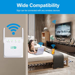 Amplificador Wi-Fi 2.4G 300M Repetidor Wi-Fi de longo alcance Amplificador de sinal sem fios, ficha US branco, ficha EU branco, ficha UK branco, ficha US preto, ficha EU preto, ficha UK preto