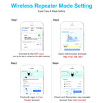 Amplificador Wi-Fi 2.4G 300M Repetidor Wi-Fi de longo alcance Amplificador de sinal sem fios, ficha US branco, ficha EU branco, ficha UK branco, ficha US preto, ficha EU preto, ficha UK preto