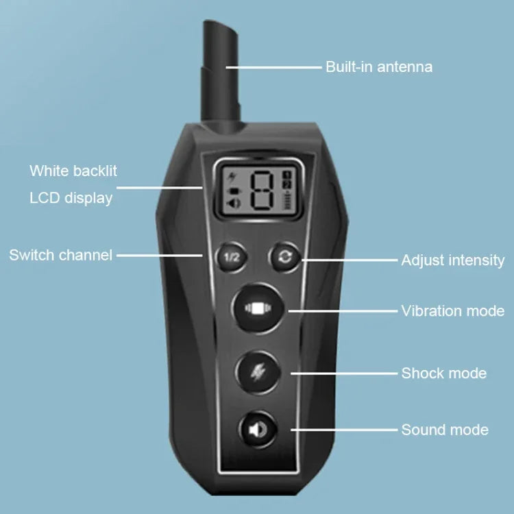 Dispositivo Inteligente Eletrónico de Treino para Cães com Controlo Remoto Colar de Choque para Treino Parar Latidos, T700, Recetor