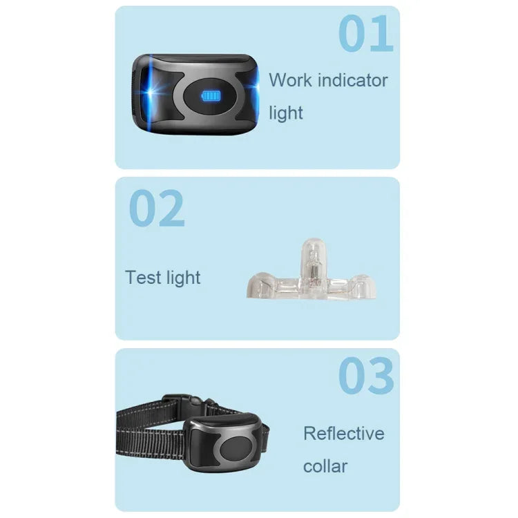 Dispositivo Inteligente Eletrónico de Treino para Cães com Controlo Remoto Colar de Choque para Treino Parar Latidos, T700, Recetor