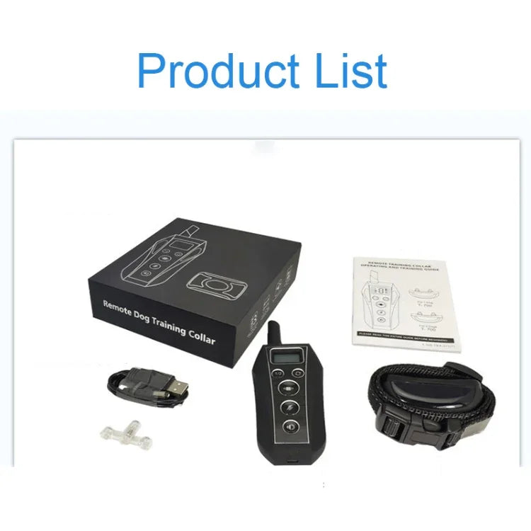 Dispositivo Inteligente Eletrónico de Treino para Cães com Controlo Remoto Colar de Choque para Treino Parar Latidos, T700, Recetor