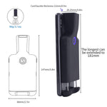 Leitor de Código de Barras Bluetooth HC101D 2D Sem Fios com Clipe para Telefone, 2D Central, 2D Lateral