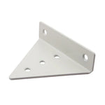 Suporte Invisível Triangular para Prateleira de Parede com Parafusos, 140x130mm Preto, 170x130mm Preto, 230x170mm Preto, 280x170mm Preto, 140x130mm Branco, 170x130mm Branco, 230x170mm Branco, 280x170mm Branco