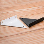 Suporte Invisível Triangular para Prateleira de Parede com Parafusos, 140x130mm Preto, 170x130mm Preto, 230x170mm Preto, 280x170mm Preto, 140x130mm Branco, 170x130mm Branco, 230x170mm Branco, 280x170mm Branco