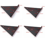 Suporte Invisível Triangular para Prateleira de Parede com Parafusos, 140x130mm Preto, 170x130mm Preto, 230x170mm Preto, 280x170mm Preto, 140x130mm Branco, 170x130mm Branco, 230x170mm Branco, 280x170mm Branco