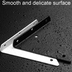 Suporte Invisível Triangular para Prateleira de Parede com Parafusos, 140x130mm Preto, 170x130mm Preto, 230x170mm Preto, 280x170mm Preto, 140x130mm Branco, 170x130mm Branco, 230x170mm Branco, 280x170mm Branco