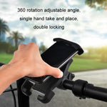 Suporte para Telemóvel de Bicicleta com Rotação de 360 Graus e Fecho