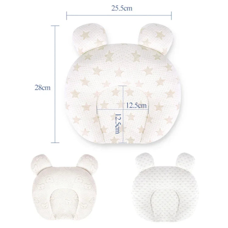 Almofada para Bebé de 0-1 Ano Anti-desvio da Cabeça, Almofada Infantil Moldada, Recheio de Seda de Amor, Recheio de Seda de Urso, Recheio de Seda Pentágono, Recheio de Látex de Amor, Recheio de Látex de Urso, Recheio de Látex Pentágono