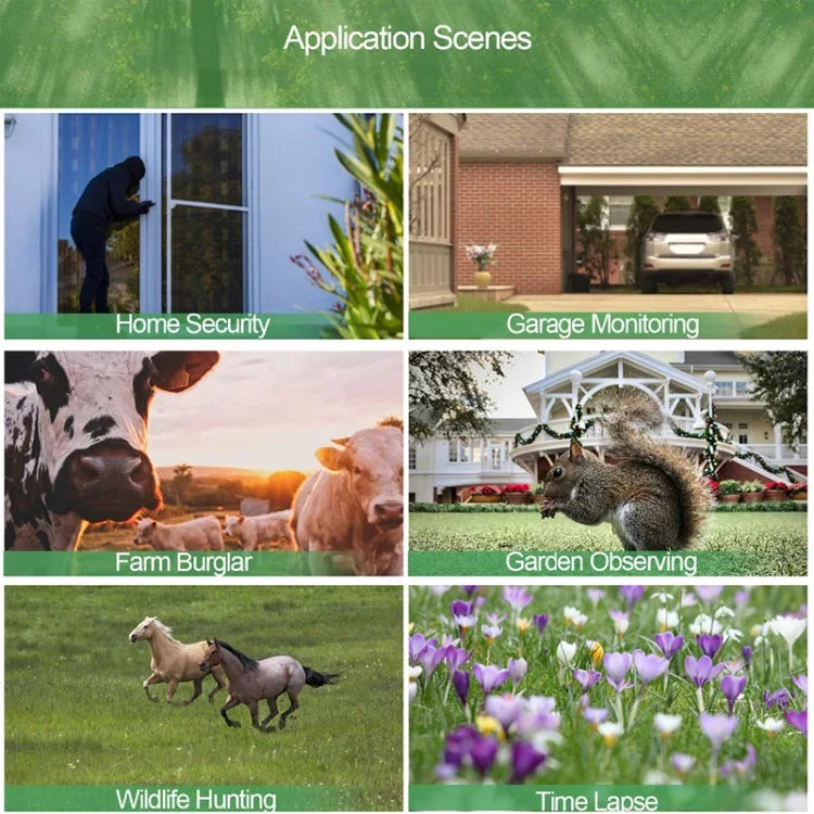 Câmara de Caça para Vida Selvagem 20MP 2K com Armadilhas Fotográficas, Visão Noturna, 4G SMS MMS SMTP, Câmara de Vigilância Celular, HC-900LTE