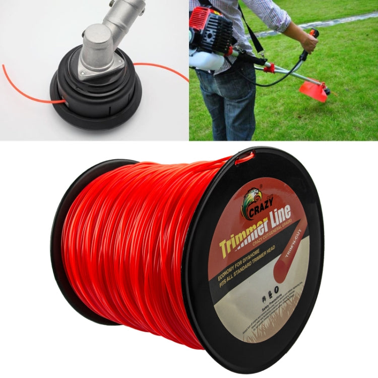 Corda de Nylon para Corte de Relva com Eixo de Linha 5LB, 3,0mm Redonda
