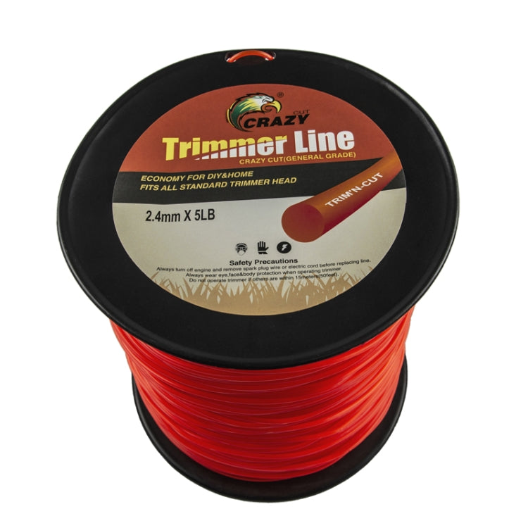 Corda de Nylon para Corte de Relva com Eixo de Linha 5LB, 3,0mm Redonda