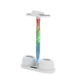 Para Meta Quest 3 VR Suporte de Armazenamento Base de Carregamento para Óculos com Luz RGB Fria, Base de Carregamento