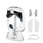 Para Meta Quest 3 VR Suporte de Armazenamento Base de Carregamento para Óculos com Luz RGB Fria, Base de Carregamento