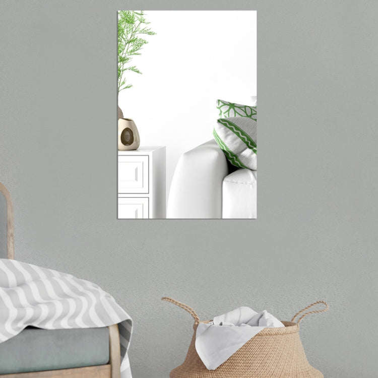 4pcs Right Angle Models Rectangle Acrylic Mirror Stereo Wall Stickers, 15cm x 10cm, 20cm x 13cm, 30cm x  20cm, 42cm x 27cm
