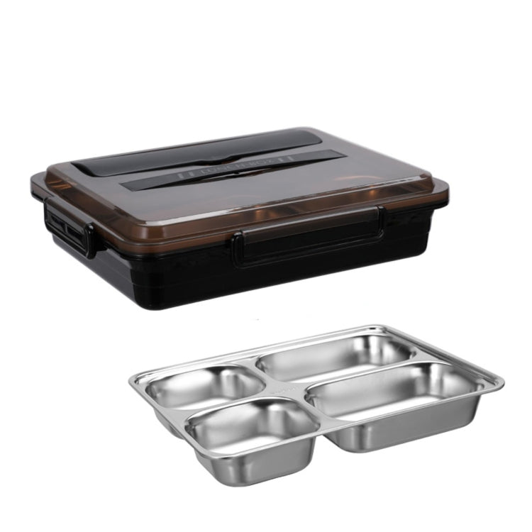 Caixa de Almoço Isolada e À Prova de Fugas em Aço Inoxidável 304 para Estudantes em Dormitório Bento, 4 Divisões Rosa, 4 Divisões Preto, 4 Divisões Azul, 5 Divisões Rosa