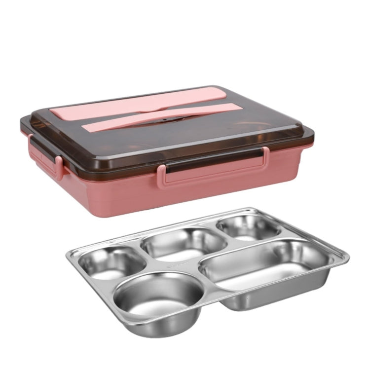 Caixa de Almoço Isolada e À Prova de Fugas em Aço Inoxidável 304 para Estudantes em Dormitório Bento, 4 Divisões Rosa, 4 Divisões Preto, 4 Divisões Azul, 5 Divisões Rosa