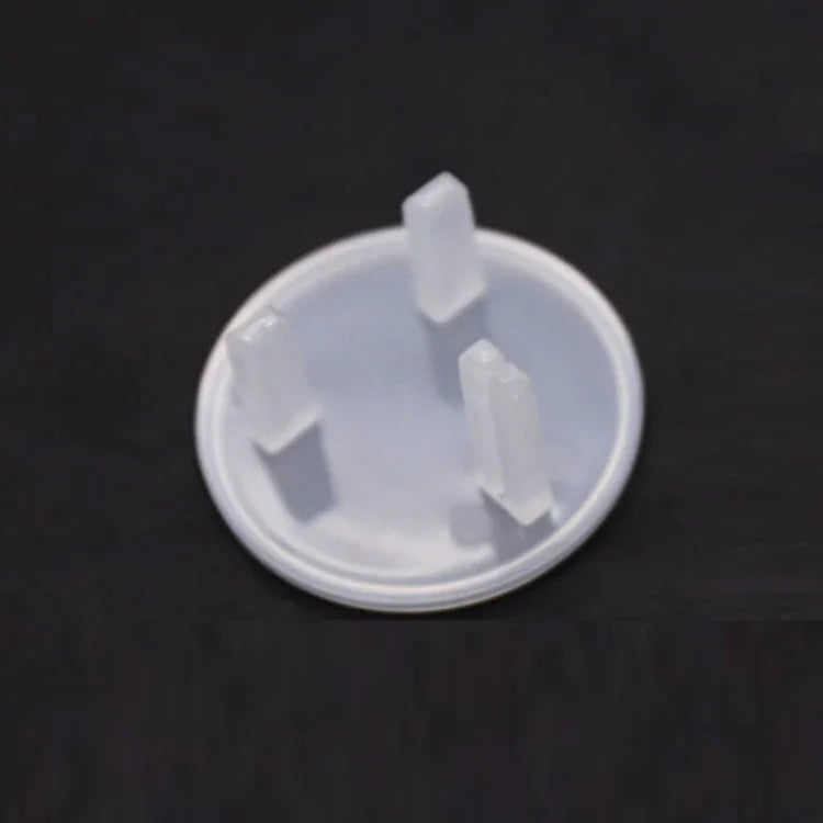 Capa de Proteção para Tomada de Bebé com 3 Furos UK, Redonda Preta, Redonda Transparente, Forma de Pêra Branca