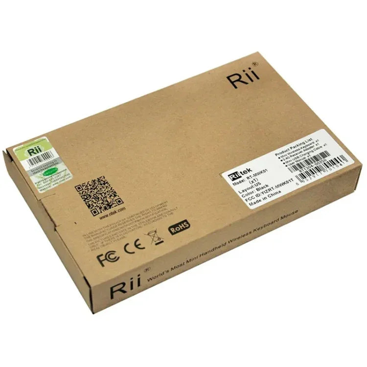 Rii X1 Kit Tudo-em-Um Mini Teclado Clássico Sem Fios 2.4G, Teclado e Rato