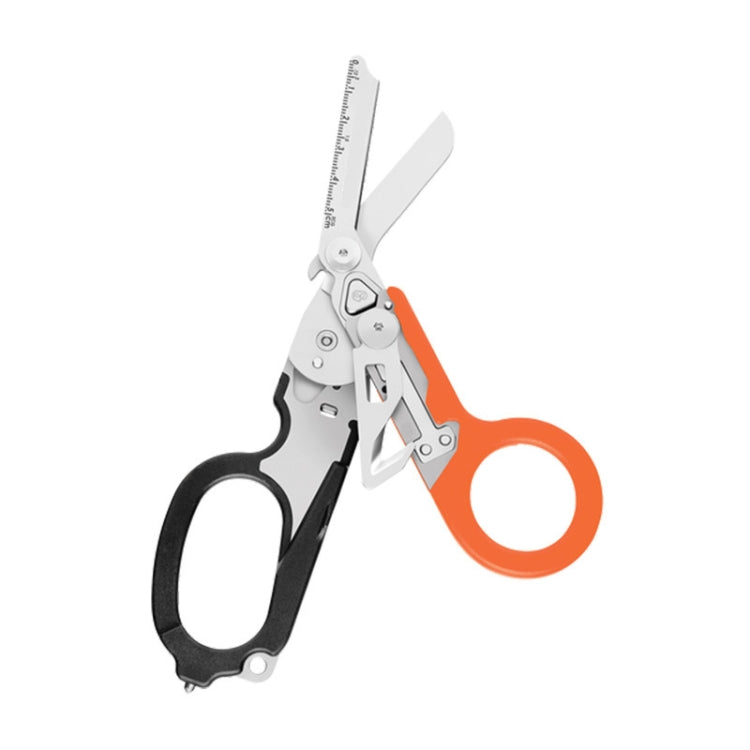 Equipamento Multifuncional de Primeiros Socorros para Exterior, Tesoura Dobrável