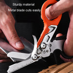 Multifunctional Outdoor First Aid Equipment Foldable Gadget Scissors