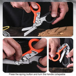 Multifunctional Outdoor First Aid Equipment Foldable Gadget Scissors